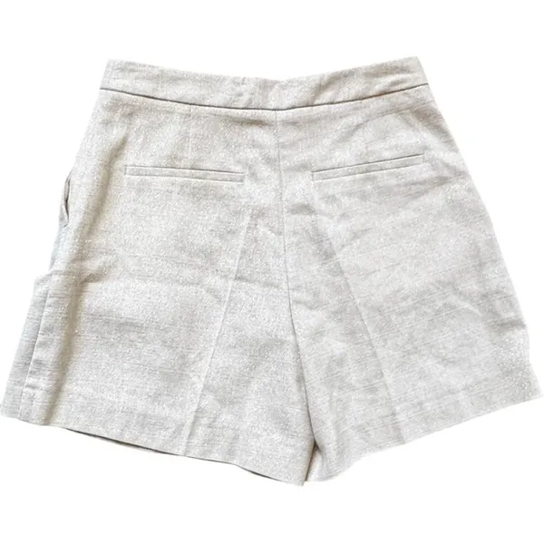 Zara Women's High Waist Pleated Paper Bag Style Shorts XS - Image 5