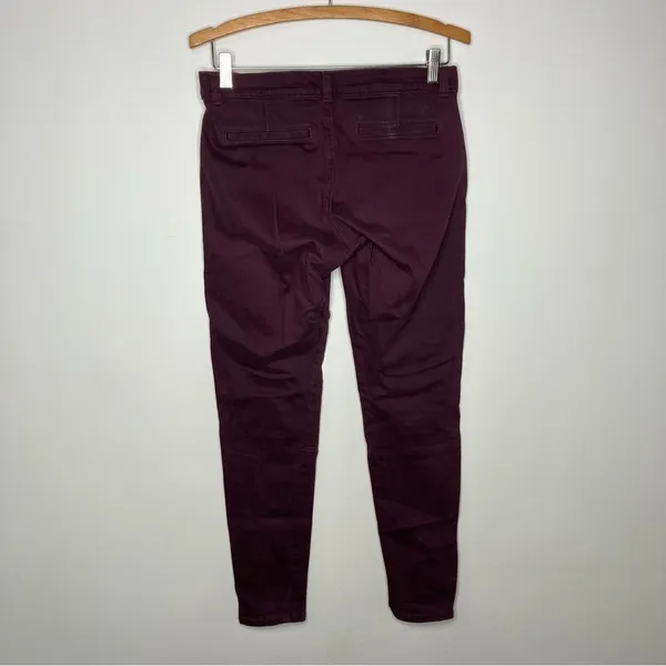 Banana republic factory maroon skinny pants size 6‎ - Image 4