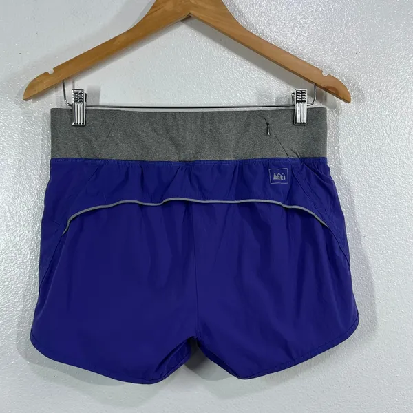 REI Co-op Active Pursuits 2-in-1 Shorts Women's Small S Purple Grey Layered - Image 3