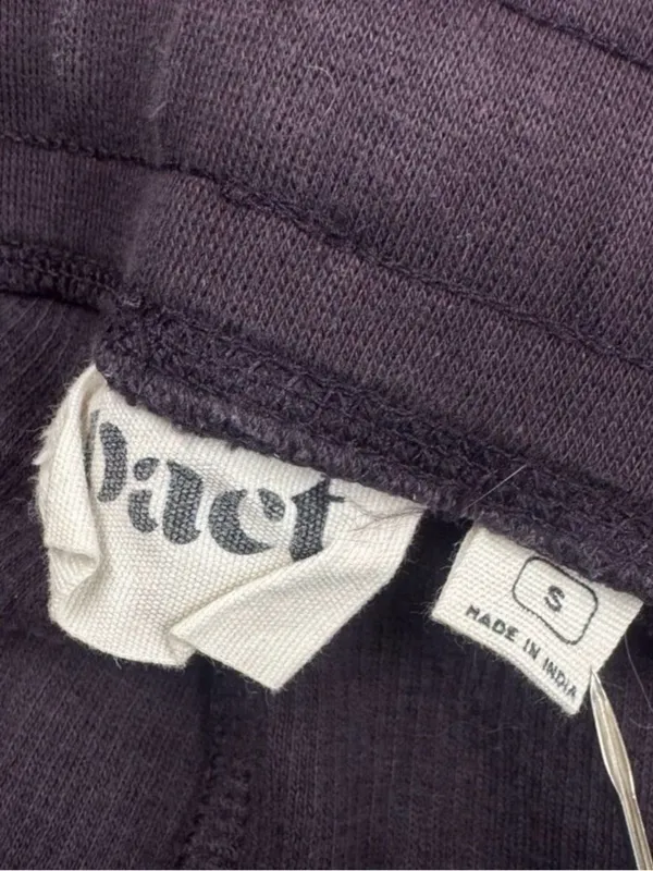 Pact Organic Purple Waffle Knit Wide Leg Pants Women’s Small - Image 5