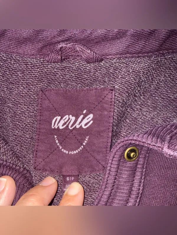 Aerie Chorewear Popover Sweatshirt Oversized Slouchy Fit Size S - Image 7