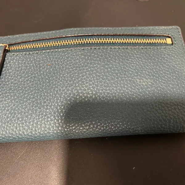 Kate Spade Blue Leather Wallet - Image 5