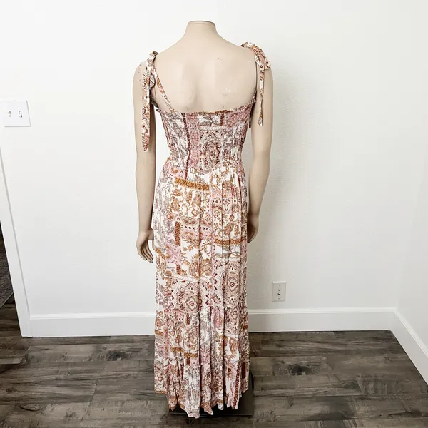 [Vici Collection] Call Away Floral Maxi Dress Smocked Bodice NWOT Tiered Size XL - Image 4
