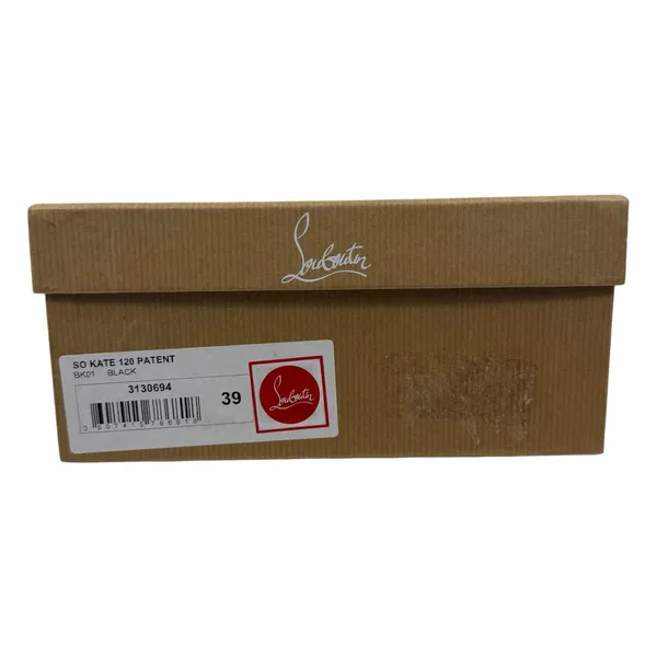 Christian Louboutin So Kate 120 Patent Leather Pumps Black Size 39 - Image 13