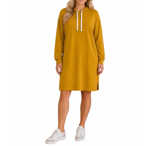 Koolaburra by UGG Women’s Size XL Hooded Sweatshirt Dress Mustard Yellow Lounge - Image 11