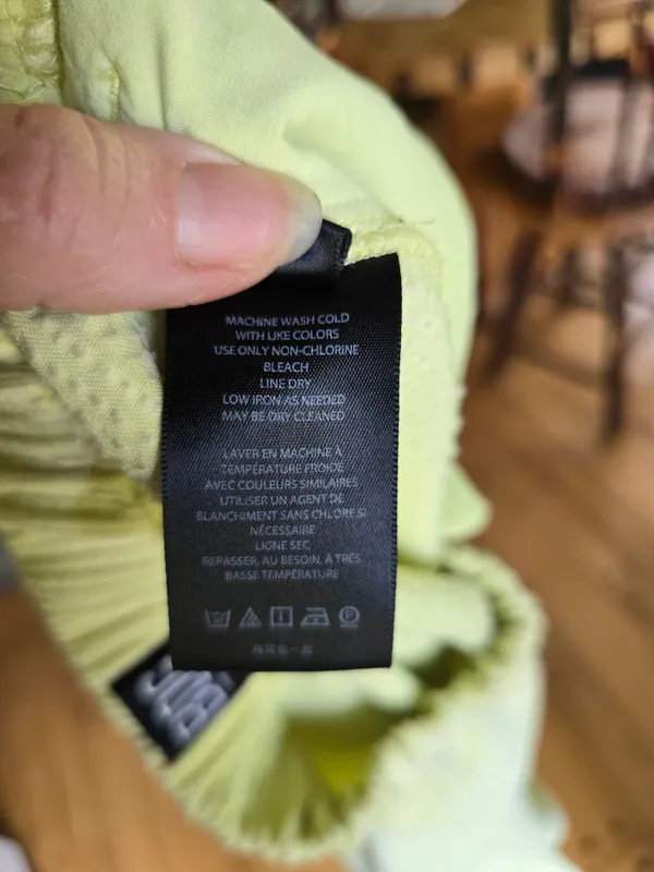 BDG Pale Lime Ribbed Knit Waistband Wide leg Pants Xs - Image 4