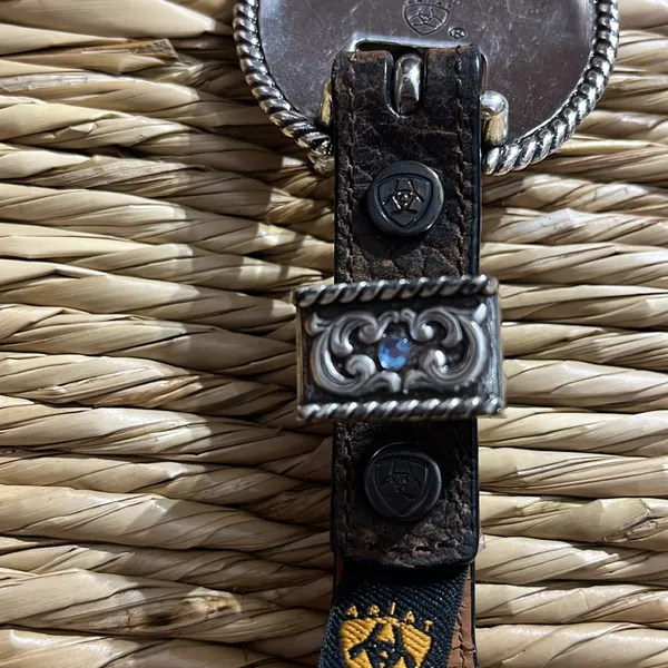 Ariat 2008 limited edition buckle. Handcrafted full grain leather. - Image 6