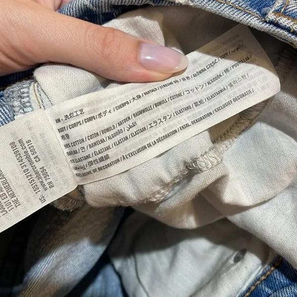 Abercrombie & Fitch Curve Love The '90s Straight Ultra High Rise Jeans 26/2 - Image 3