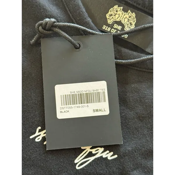 Darc Sport She SSDD NGFU Baby Tee Black Size Small - Image 8