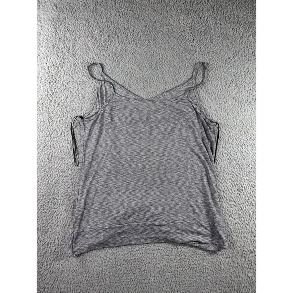 Vintage Kaileigh Y2K Tank‎ Top Women Large Striped Pleated Front Boho Nautical - Image 2
