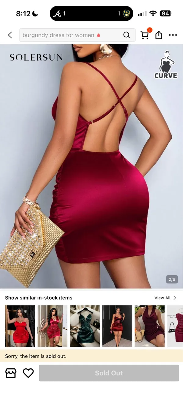 Red Shein Dress - Image 2