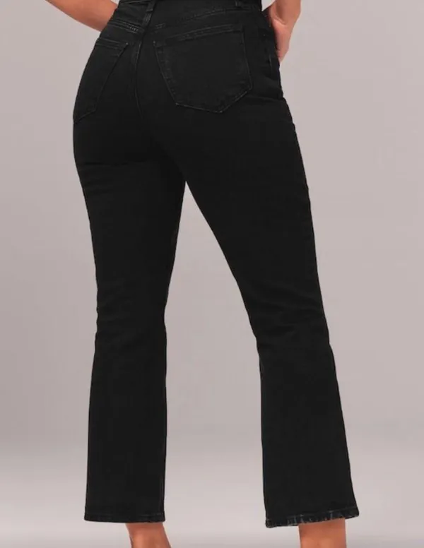 Abercrombie Curve Love High Rise Kick Flare Jeans - Image 2