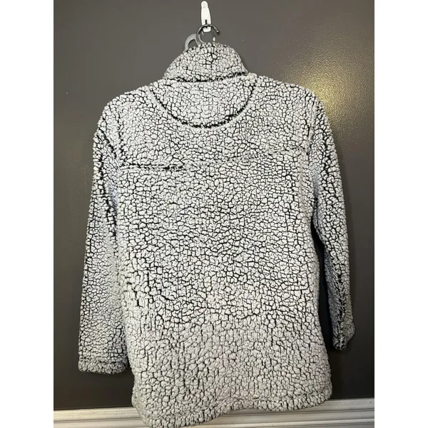 Uconn Huskies Sweatshirt Womens Medium Gray Basketball Sherpa Boxercraft - Image 6