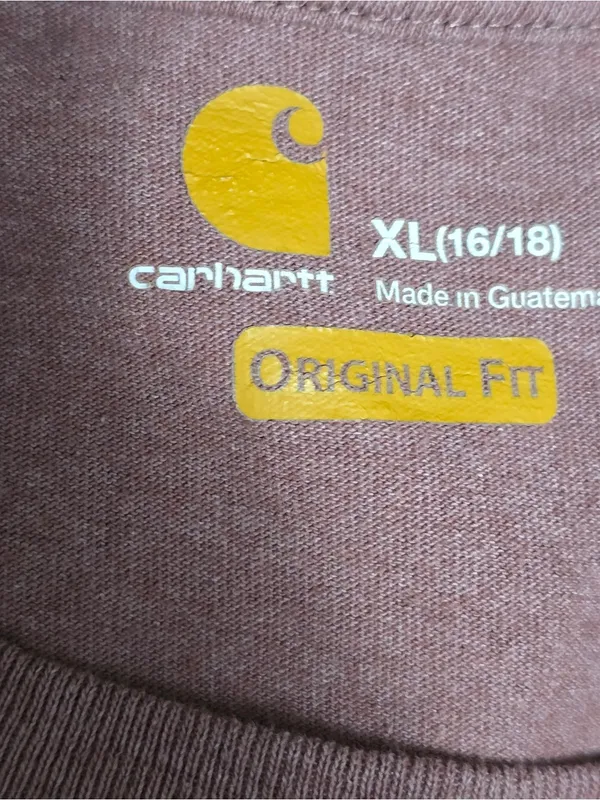 Carhartt Women’s Raisin Heather Pocket T Shirt 103067 V09 Workwear Large - Image 6