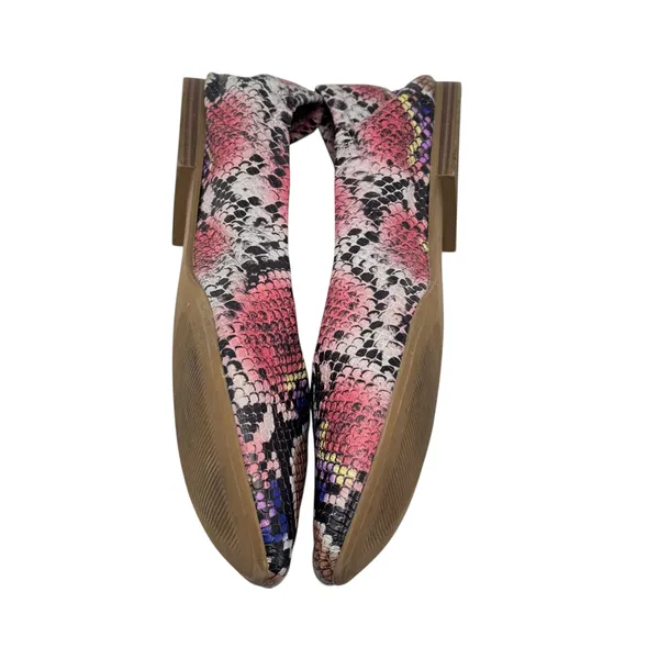 Kaari Blue Jessica Faux Snakeskin Printed Ballet Flat Size 9.5 - Image 8