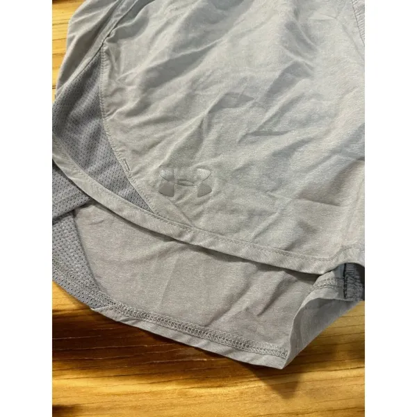 Under Armour Heat Gear Loose Shorts Women’s Size Med Grey‎ Running Sporty Active - Image 7