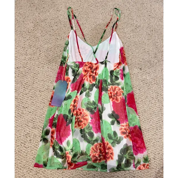 Show Me Your Mumu Criss Cross Applesauce Dress NWT Small Cactus Floral - Image 4