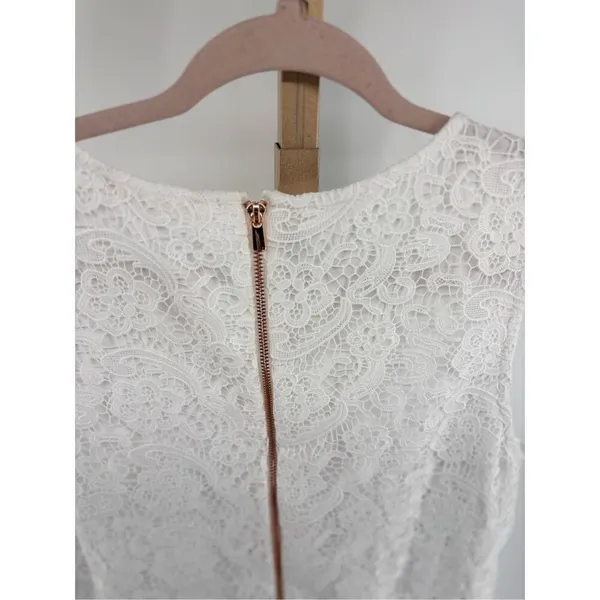 Soft Surroundings Madelyn White Lace Dress Size 14 Cottagecore - Image 8