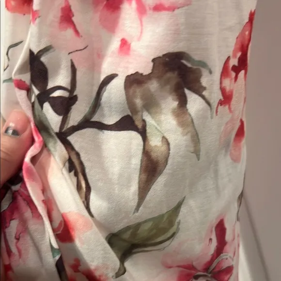 Show Me Your MuMu Floral Robe‎ - Pink and Green - Image 4