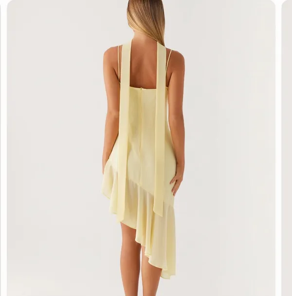 Peppermayo Yellow asymmetrical dress - Image 2