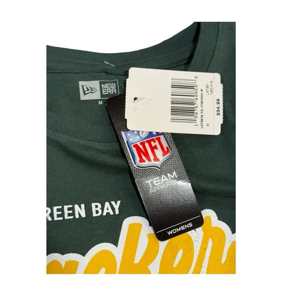 New Era Green Bay Packers Women’s Size Medium Graphic T-Shirt NWT - Image 4