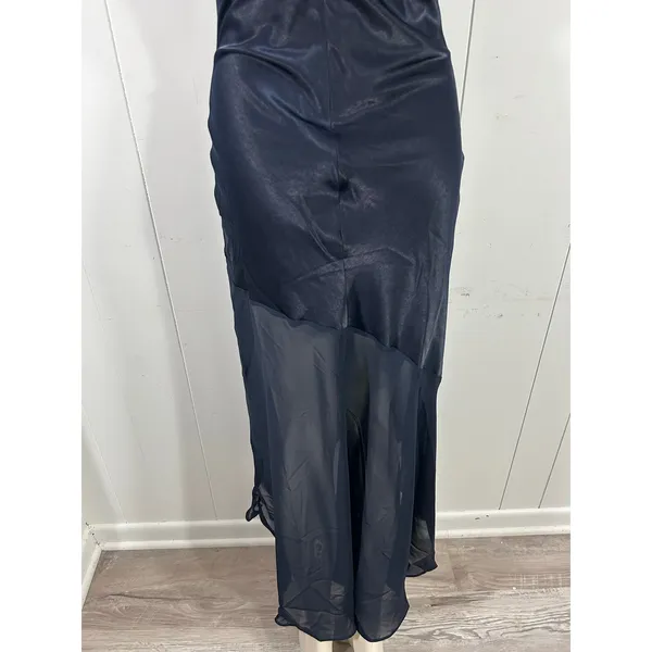 En Saison Hudson Midi Cocktail Wedding Guest Dress in Navy Blue size L NWOT - Image 5