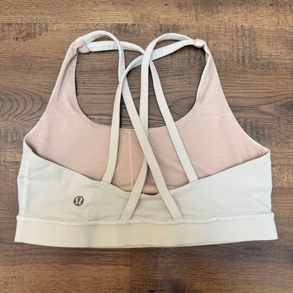 Lululemon Free To Be Bra Light Support Strappy Back Off White Size 6 - Image 2
