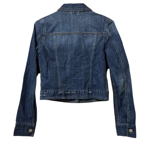 Aeropostale Women Size Small‎ Jean Jacket Denim Trucker Y2K Hippie Preppy City - Image 2