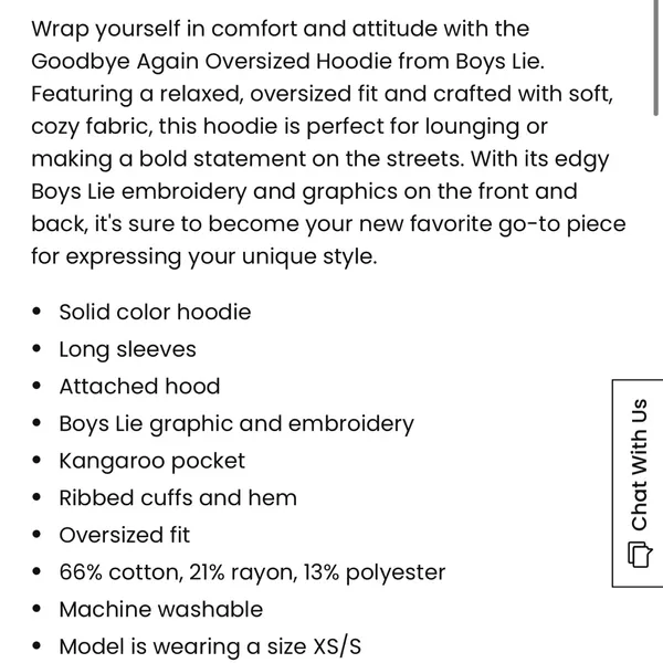 Boys Lie Goodbye Again Hoodie - Image 3