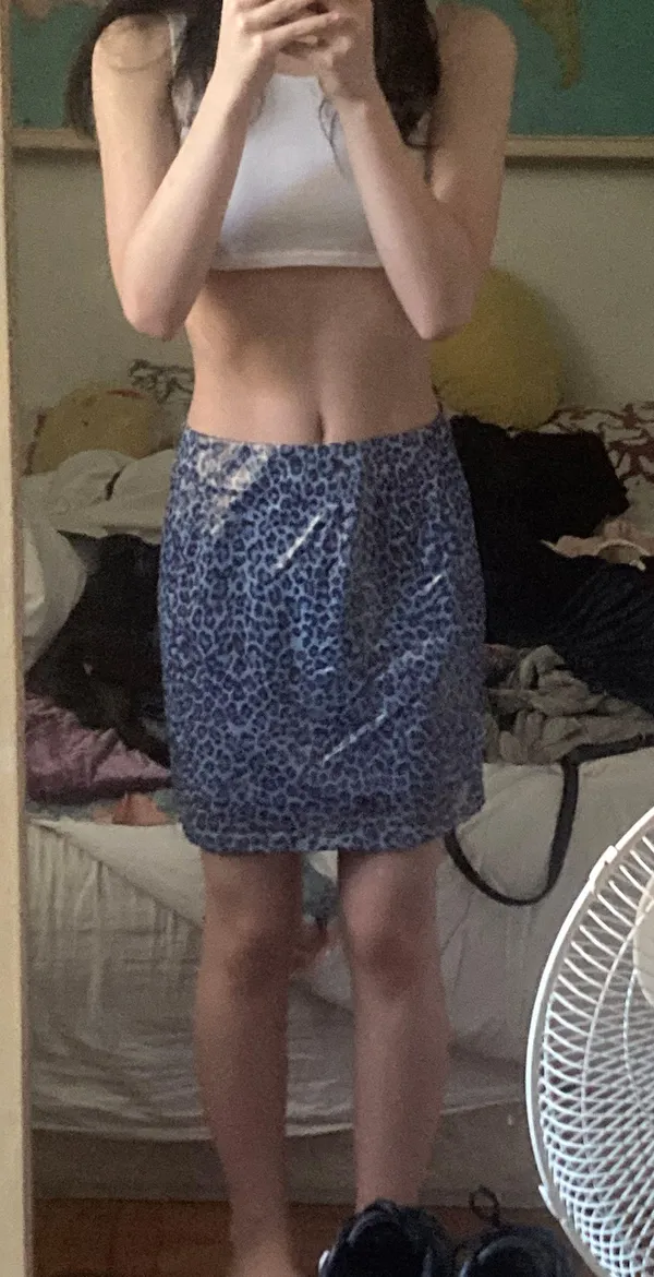 Y2K Blue Low rise Skirt Size 8 - Image 2