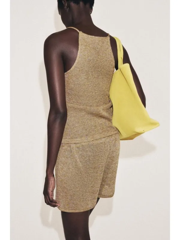 Zara V Neck Sleeveless Rustic Top Brown Womens Size Small - Image 3