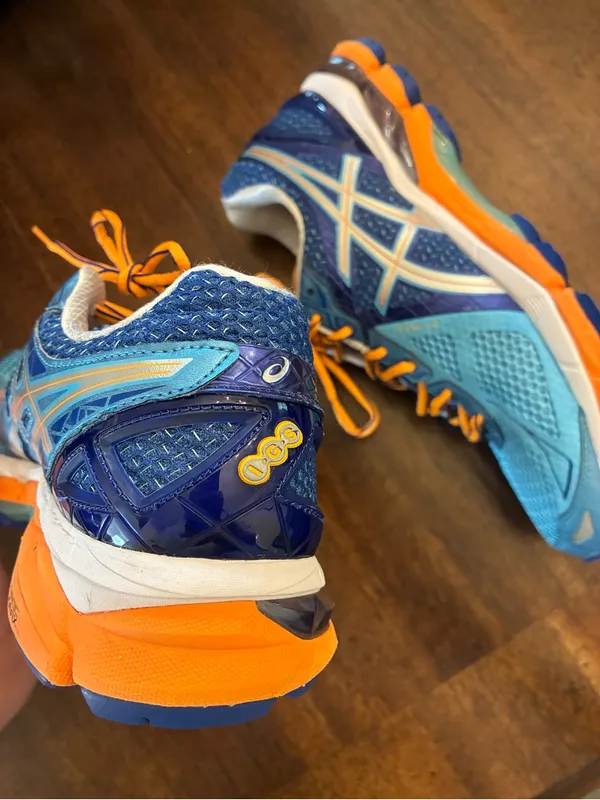 ASICS Women's GT-2000 3 Trail Running Shoe Women’s 10 Blue Orange Sneakers - Image 4