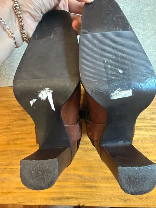 Steve Madden Melita Brown Leather Harness Boots Size 9 - Image 10