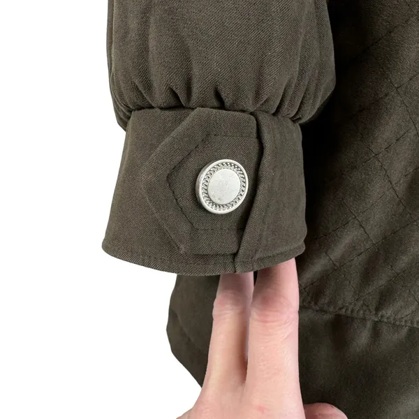 Croft‎ & Barrow Brown Full Zip Soft Faux Suede Mock Neck Jacket Pockets Size L - Image 4