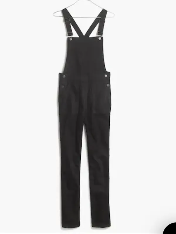 EUC Madewell Denim Cross Back Overalls Black Size XS Retail $148.00 - Image 2