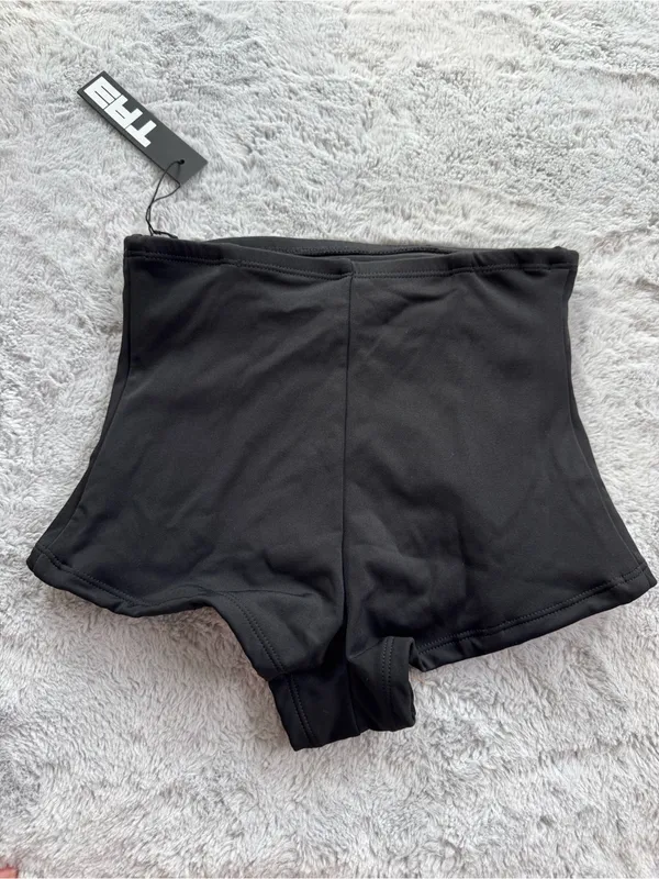 TA3 Boyshortie Swim Bottom High Waist Full Coverage Black XXS - Image 4