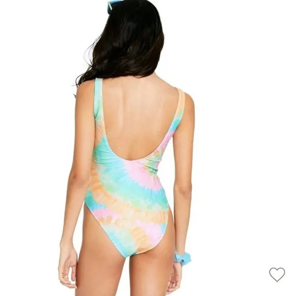 Stoney Clover Lane x Target Colab Rainbow Tie Dye One Piece Swimsuit Size XS New - Image 12