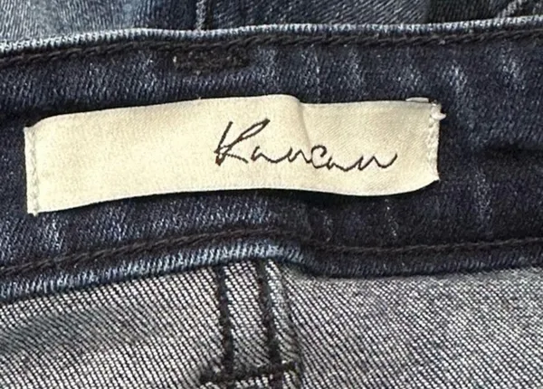 KanCan Women’s 5 26 Dark Wash Destroyed Estilo High Waist Cut Off Jean Shorts - Image 3