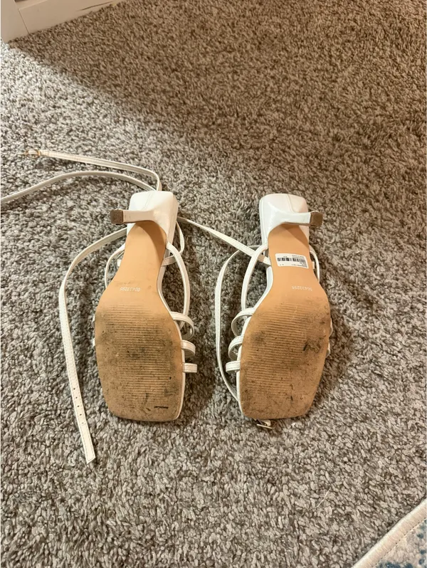 White Heels Luka Size 6.5 - Image 2