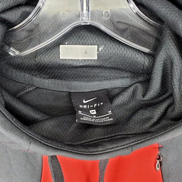 Nike‎ Hoodie Womens Sz M Cornell Dry Academy Pullover Sweatshirt Gray Red Bear - Image 2