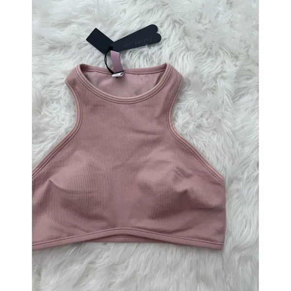 Nike Skims Ribbed Seamless Racer Front Bra Himalayan Size Medium - Image 3