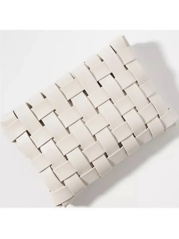 Anthropologie Lindy Woven Clutch Cream crossbody - Image 2