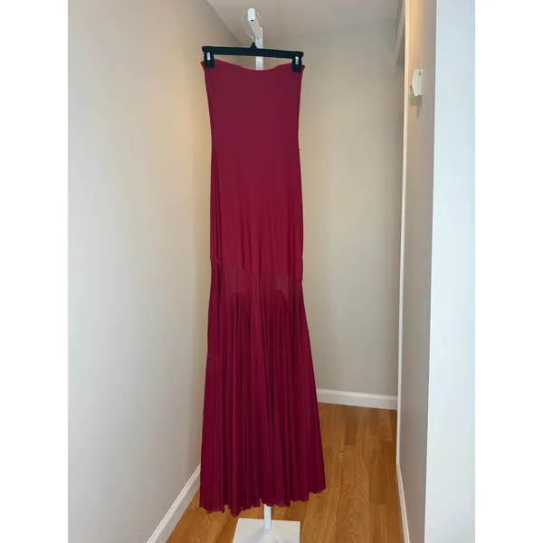 Deme By Gabriella Dahlia Gown Maroon Red Size XS NEW - Image 6