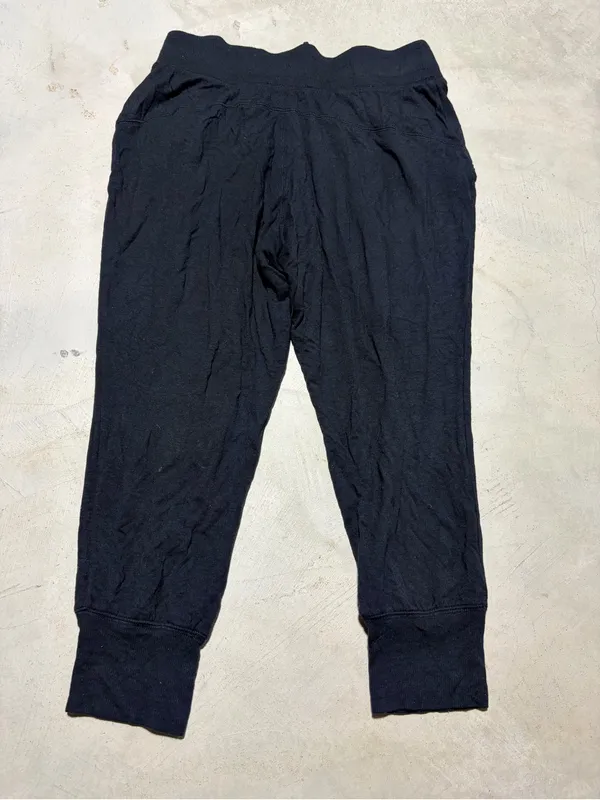 Athleta Black Jogger Pants with Drawstring Waist medium - Image 7
