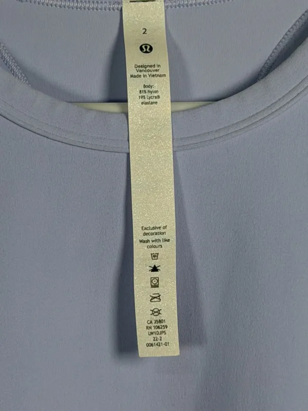Lululemon Align Hip Length Racerback Tank Nulu Size 2 - Image 2