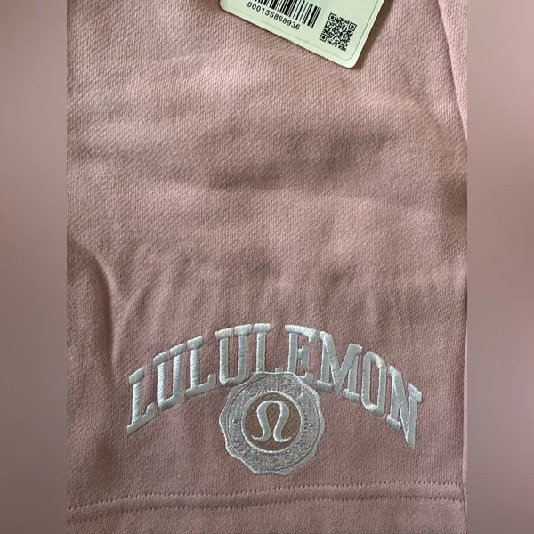 NWT Lululemon Scuba Mid-Rise Oversized‎ Short 7" *Graphic Pink Haze Womens Small - Image 5