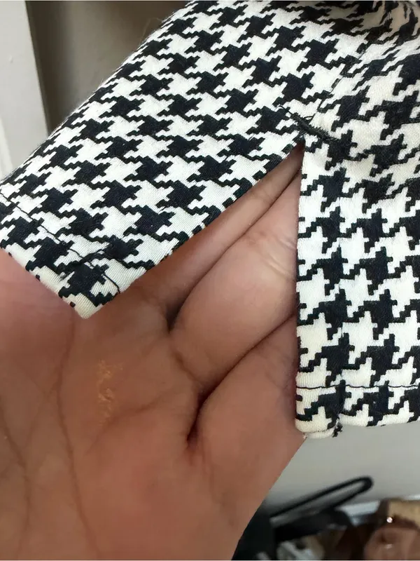 Lauren Ralph Lauren black and white houndstooth capri dress pants 14 - Image 4
