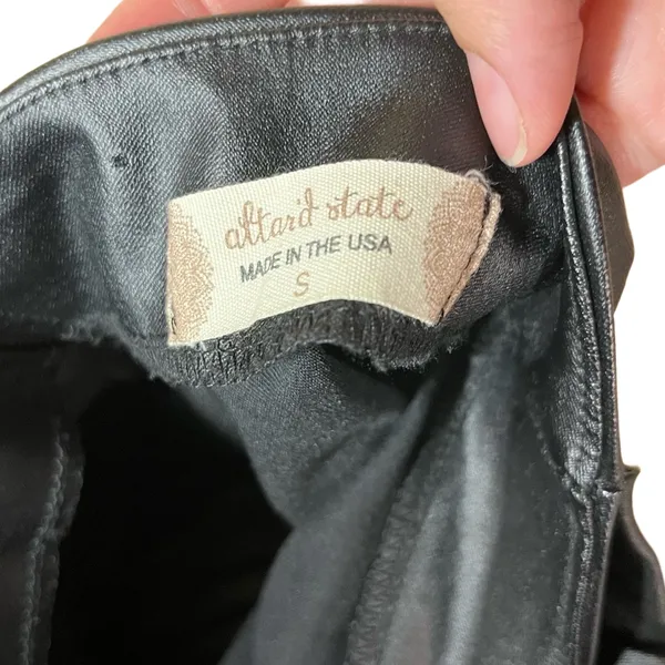 Altard State Black‎ Faux Leather Belted Skirt Womens Small - Image 5