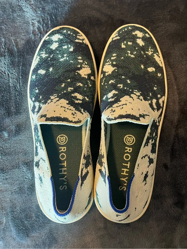 Rothy’s Slip-on Sneakers Sea Green Shibori 8.5 - Image 2