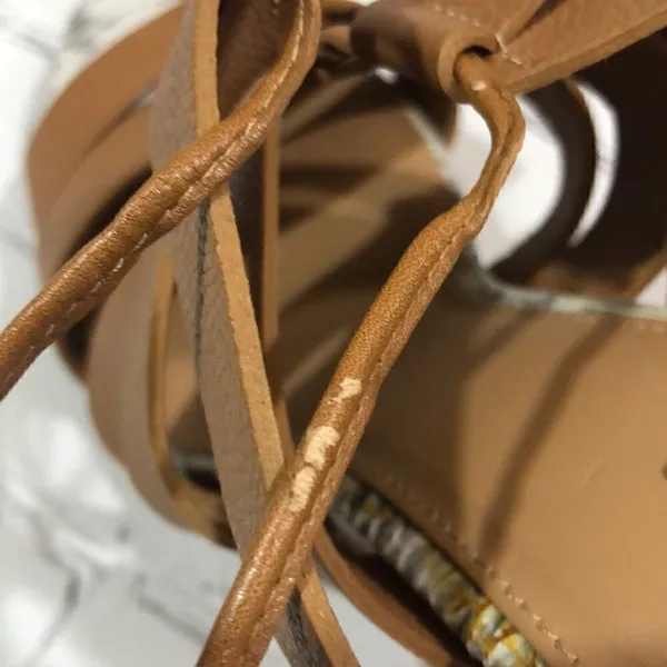 Calvin Klein Penelope tan strappy heels - Image 7